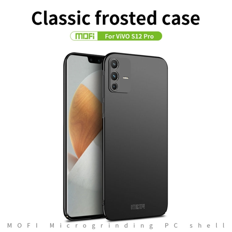 For vivo S12 Pro MOFI Frosted PC Ultra-thin Hard Phone Case(Blue) - free shipping - PMC TechLife - Order now!