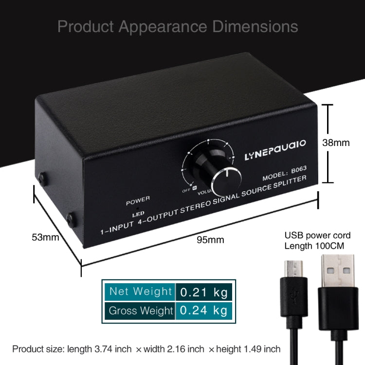 1 In 4 Out Audio Frequency Signal Distribute Device Non Consumption Output RCA Interface -  by PMC TechLife | Online Shopping South Africa | PMC TechLife | Buy Now Pay Later Mobicred