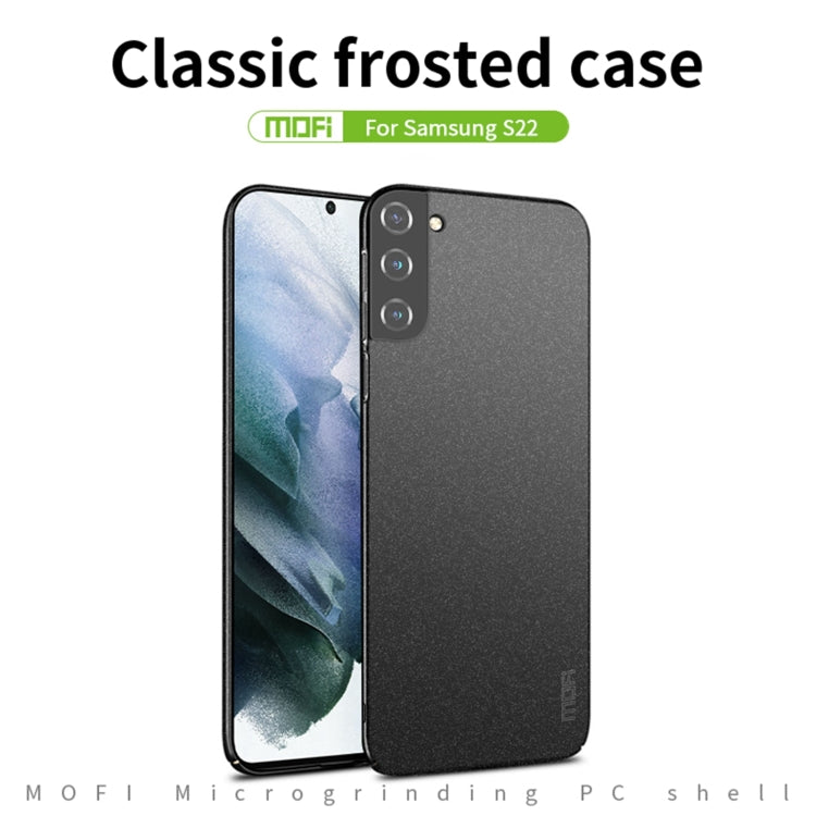 For Samsung Galaxy S22 5G MOFI Fandun Series Frosted Ultra-thin PC Hard Phone Case(Black) - Galaxy S22 5G Cases by MOFI | Online Shopping South Africa | PMC Jewellery