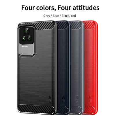 For Xiaomi Redmi K50 / K50 Pro MOFI Gentleness Brushed Carbon Fiber Soft TPU Case(Gray) - Xiaomi Cases by MOFI | Online Shopping South Africa | PMC Jewellery