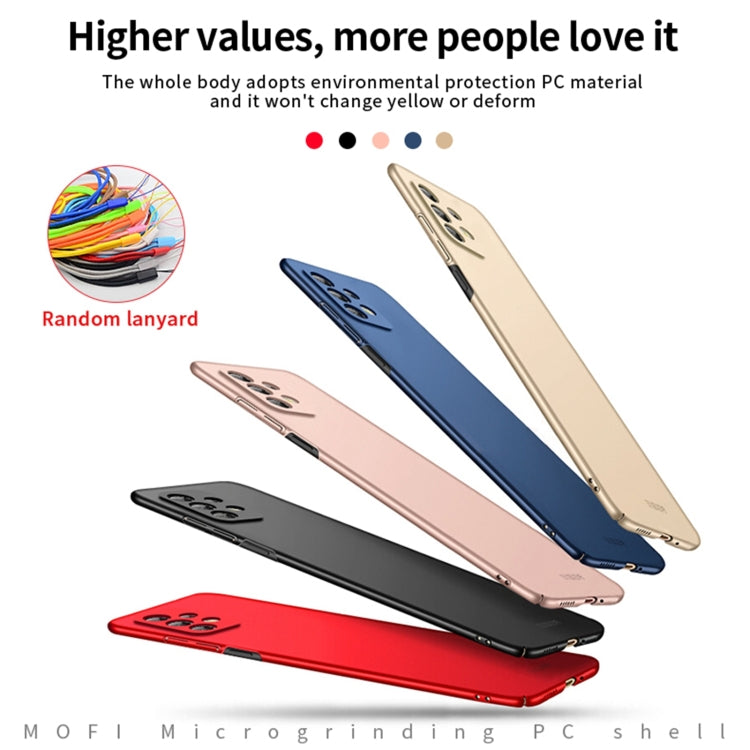 For Samsung Galaxy A73 5G MOFI Frosted PC Ultra-thin Hard Phone Case(Rose gold) - Galaxy Phone Cases by MOFI | Online Shopping South Africa | PMC TechLife | Buy Now Pay Later Mobicred