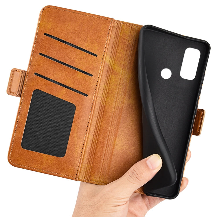 For Ulefone note 10 Dual-side Magnetic Buckle Leather Phone Case(Yellow) - Ulefone Cases by PMC Jewellery | Online Shopping South Africa | PMC Jewellery | Buy Now Pay Later Mobicred