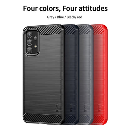 For Samsung Galaxy A23 / M23 / F23 MOFI Gentleness Series Brushed Texture Carbon Fiber Soft TPU Case(Blue) - Galaxy Phone Cases by MOFI | Online Shopping South Africa | PMC Jewellery | Buy Now Pay Later Mobicred