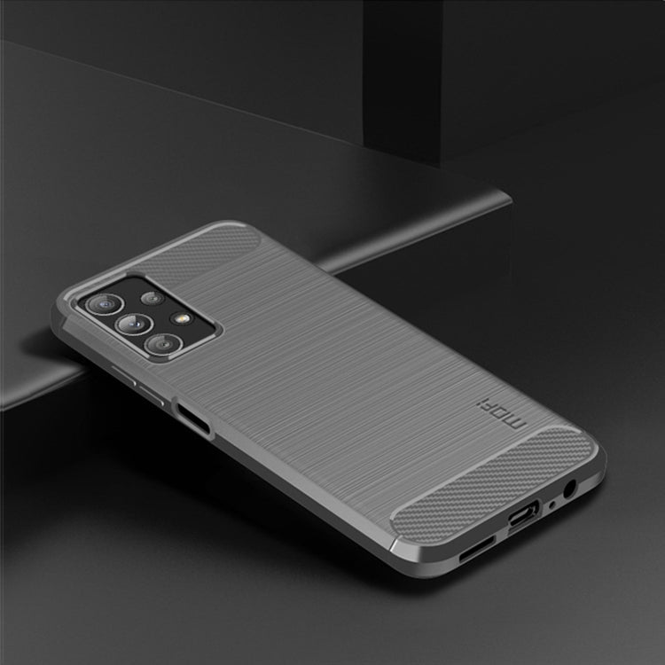 For Samsung Galaxy A23 / M23 / F23 MOFI Gentleness Series Brushed Texture Carbon Fiber Soft TPU Case(Gray) - Galaxy Phone Cases by MOFI | Online Shopping South Africa | PMC Jewellery