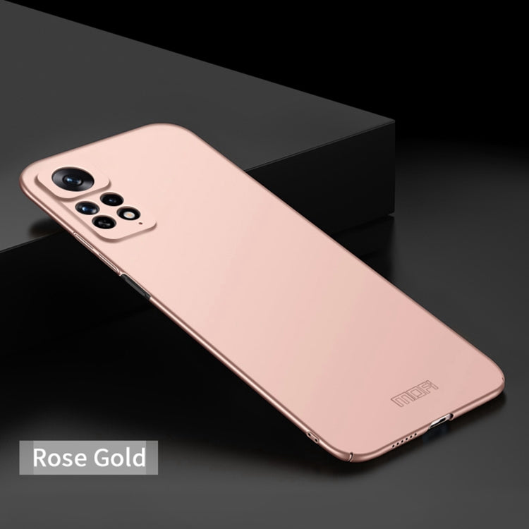 For Xiaomi Redmi Note 11 Global MOFI Frosted PC Ultra-thin Hard  Phone Case(Rose Gold) - Xiaomi Cases by MOFI | Online Shopping South Africa | PMC Jewellery