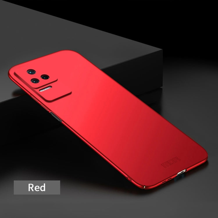 For Xiaomi Redmi K40S MOFI Frosted PC Ultra-thin Hard  Phone Case(Red) - Xiaomi Cases by MOFI | Online Shopping South Africa | PMC Jewellery