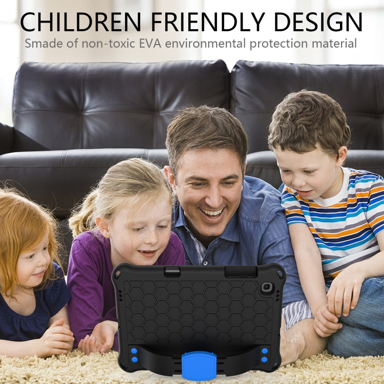 For Lenovo X306 / X606 / K10 Honeycomb EVA + PC Shockproof Tablet Case with Strap(Black+Blue) - Lenovo by PMC TechLife | Online Shopping South Africa | PMC TechLife | Buy Now Pay Later Mobicred