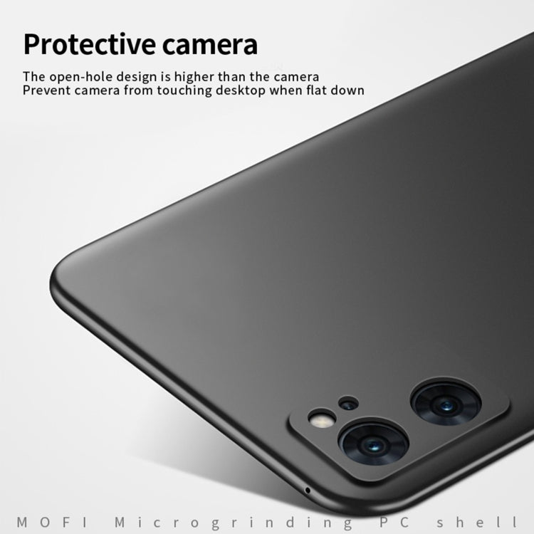 For OPPO Reno7 4G / F21 Pro 4G MOFI Frosted PC Ultra-thin Hard Case(Rose gold) - OPPO Cases by MOFI | Online Shopping South Africa | PMC TechLife