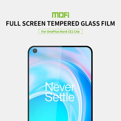 For OnePlus Nord CE2 Lite MOFI 9H 2.5D Full Screen Tempered Glass Film(Black) - OnePlus Tempered Glass by MOFI | Online Shopping South Africa | PMC Jewellery