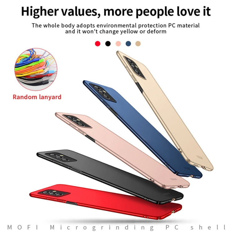 For Samsung Galaxy M52 5G MOFI Frosted PC Ultra-thin Hard Case(Red) -  by MOFI | Online Shopping South Africa | PMC Jewellery