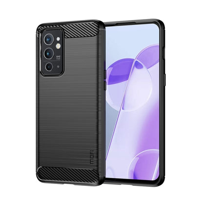 For OnePlus Nord 2T MOFI Gentleness Series Brushed Texture Carbon Fiber Soft TPU Case(Black) - OnePlus Cases by MOFI | Online Shopping South Africa | PMC Jewellery