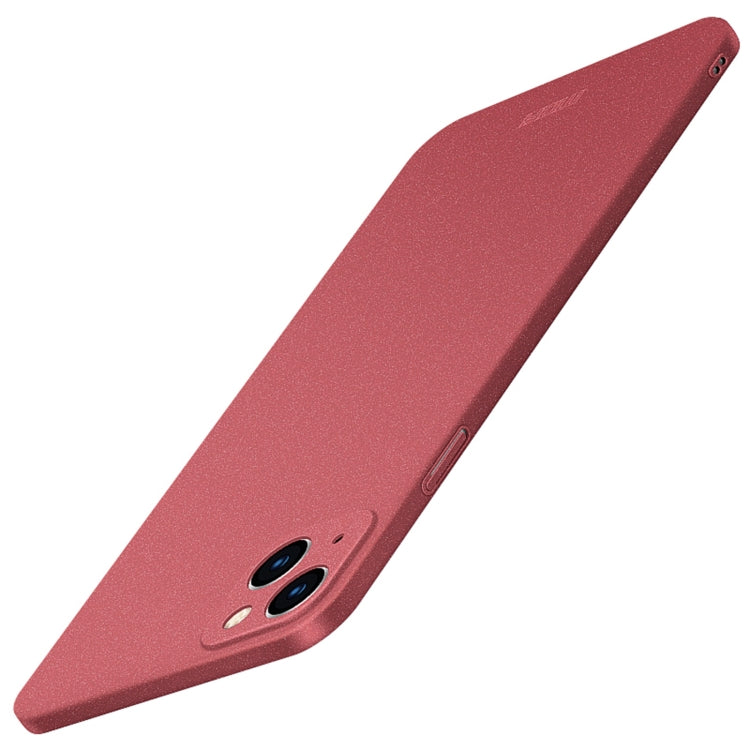 For iPhone 14 MOFI Fandun Series Frosted PC Ultra-thin Phone Case(Red) - iPhone 14 Cases by MOFI | Online Shopping South Africa | PMC Jewellery