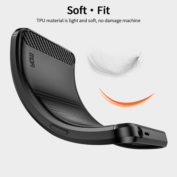 For Nokia G11 / G21 MOFI Gentleness Series Brushed Texture Carbon Fiber Soft TPU Case(Blue) - free shipping - PMC TechLife - Order now!