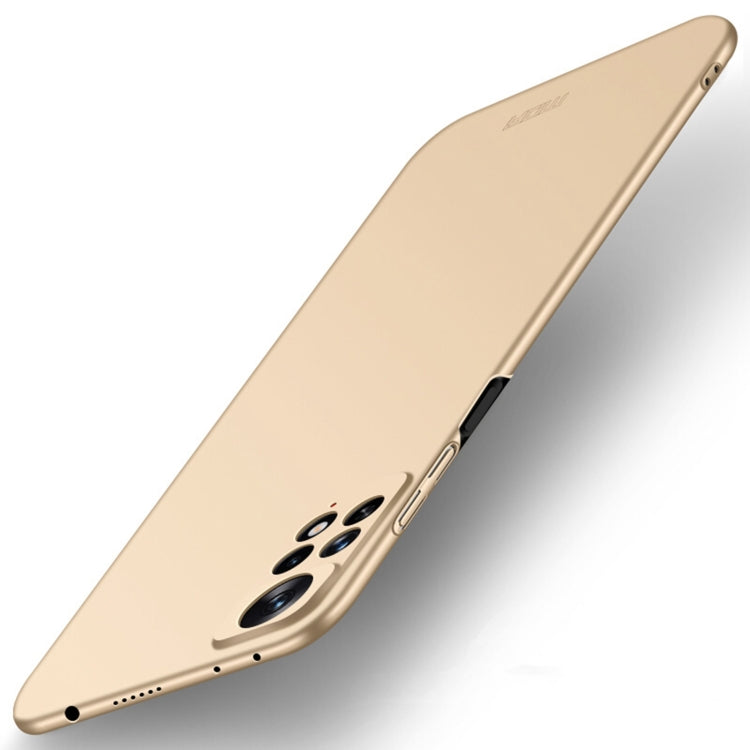 For Xiaomi Redmi Note 11E Pro MOFI Frosted PC Ultra-thin Hard Case(Gold) - Xiaomi Cases by MOFI | Online Shopping South Africa | PMC Jewellery