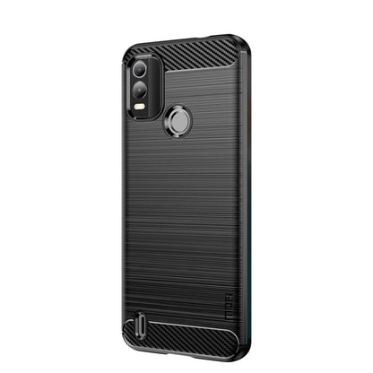 For Nokia C21 Plus MOFI Gentleness Brushed Carbon Fiber Soft TPU Case(Black) - Nokia Cases by MOFI | Online Shopping South Africa | PMC Jewellery