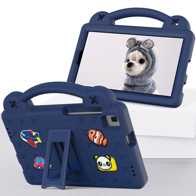 For Huawei MediaPad M3 Lite 8.0 Handle Kickstand Children EVA Shockproof Tablet Case(Navy Blue) - Huawei by PMC TechLife | Online Shopping South Africa | PMC TechLife | Buy Now Pay Later Mobicred