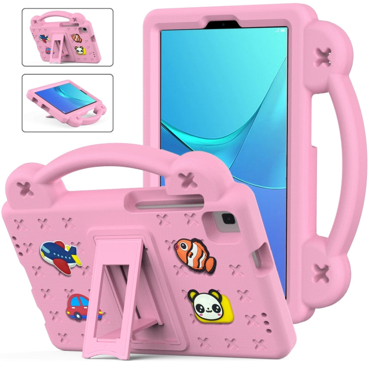 For Huawei MediaPad M5 8.4 Handle Kickstand Children EVA Shockproof Tablet Case(Pink) - Huawei by PMC TechLife | Online Shopping South Africa | PMC TechLife | Buy Now Pay Later Mobicred
