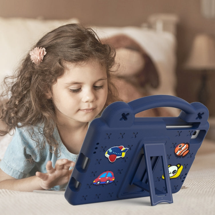 For Huawei MediaPad M5 8.4 Handle Kickstand Children EVA Shockproof Tablet Case(Navy Blue) - Huawei by PMC TechLife | Online Shopping South Africa | PMC TechLife | Buy Now Pay Later Mobicred