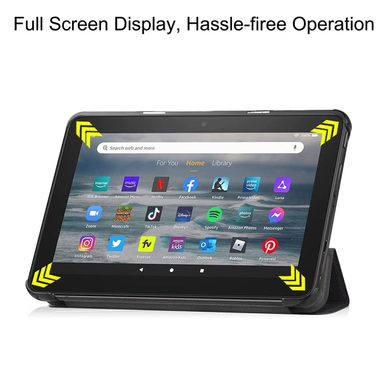 For Amazon Fire 7 12th 2022 JSM Smart Leather Tablet Case(Big Eye) - free shipping - PMc TechLife - Order now!