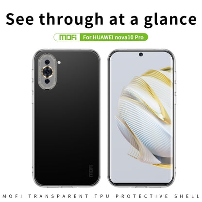 For Huawei Nova 10 Pro MOFI Ming Series Ultra-thin TPU Phone Case(Transparent) - Huawei Cases by MOFI | Online Shopping South Africa | PMC Jewellery