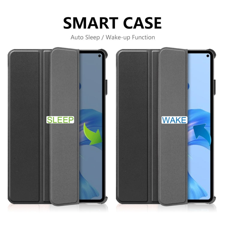 For Huawei MatePad Pro 11 2022 ENKAY Plastic Back Cover Smart Leather Stand Case(Black) - free shipping - PMC TechLife - Order now!