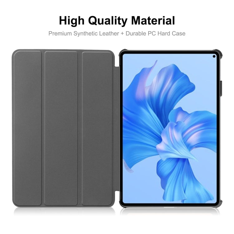 For Huawei MatePad Pro 11 2022 ENKAY Plastic Back Cover Smart Leather Stand Case(Grey) - free shipping - PMC TechLife - Order now!