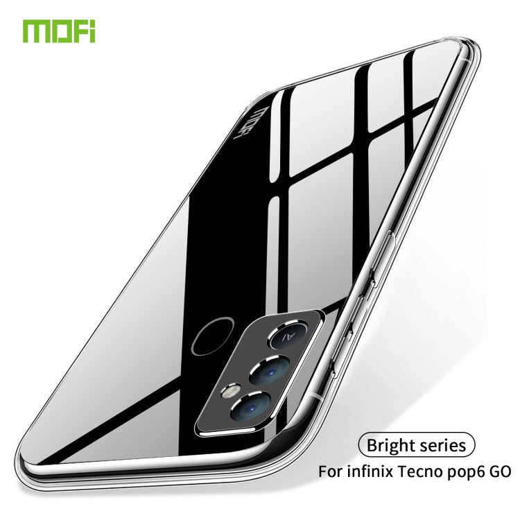 For Tecno Pop 6 GO MOFI Ming Series Ultra-thin TPU Phone Case(Transparent) - Tecno Cases by MOFI | Online Shopping South Africa | PMC Jewellery