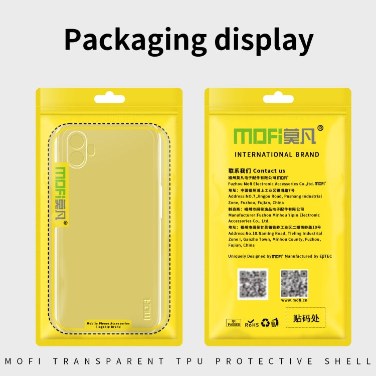 For Tecno Pop 6 GO MOFI Ming Series Ultra-thin TPU Phone Case(Transparent) - Tecno Cases by MOFI | Online Shopping South Africa | PMC TechLife | Buy Now Pay Later Mobicred