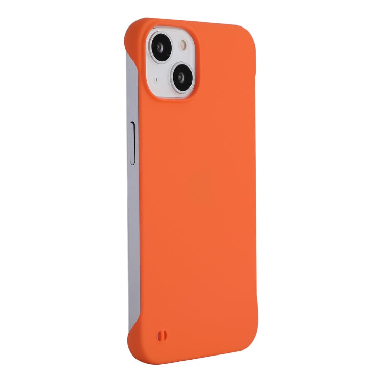 For iPhone 14 ENKAY Matte Frameless PC Phone Case(Orange) - iPhone 14 Cases by ENKAY | Online Shopping South Africa | PMC Jewellery | Buy Now Pay Later Mobicred