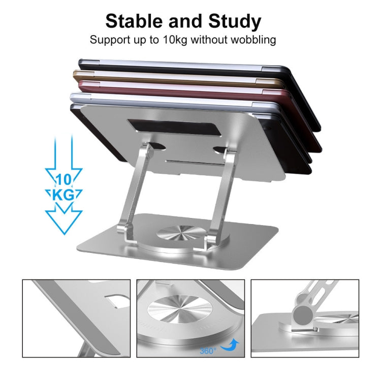 D088 Portable Aluminum 360 Degree Rotating Height Flexible Adjustable Notebook Laptop Stand - Laptop Stand by PMC Jewellery | Online Shopping South Africa | PMC Jewellery | Buy Now Pay Later Mobicred