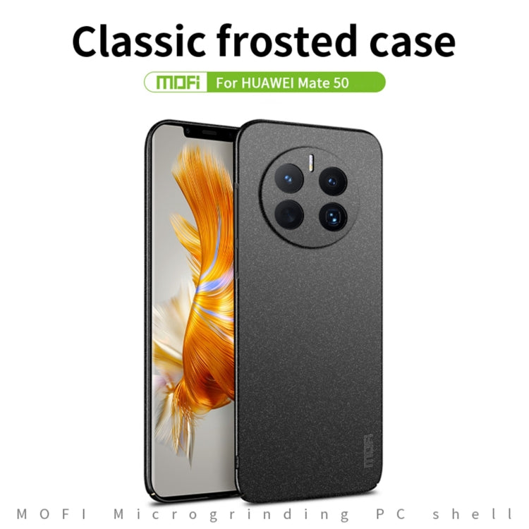 For Huawei Mate 50 MOFI Fandun Series Frosted Ultra-thin PC Hard Phone Case(Gray) - Huawei Cases by MOFI | Online Shopping South Africa | PMC Jewellery