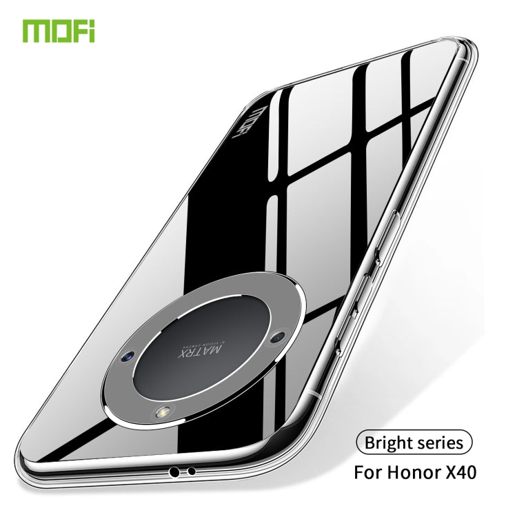 For Honor X40 MOFI Ming Series Ultra-thin TPU Phone Case(Transparent) - Honor Cases by MOFI | Online Shopping South Africa | PMC TechLife