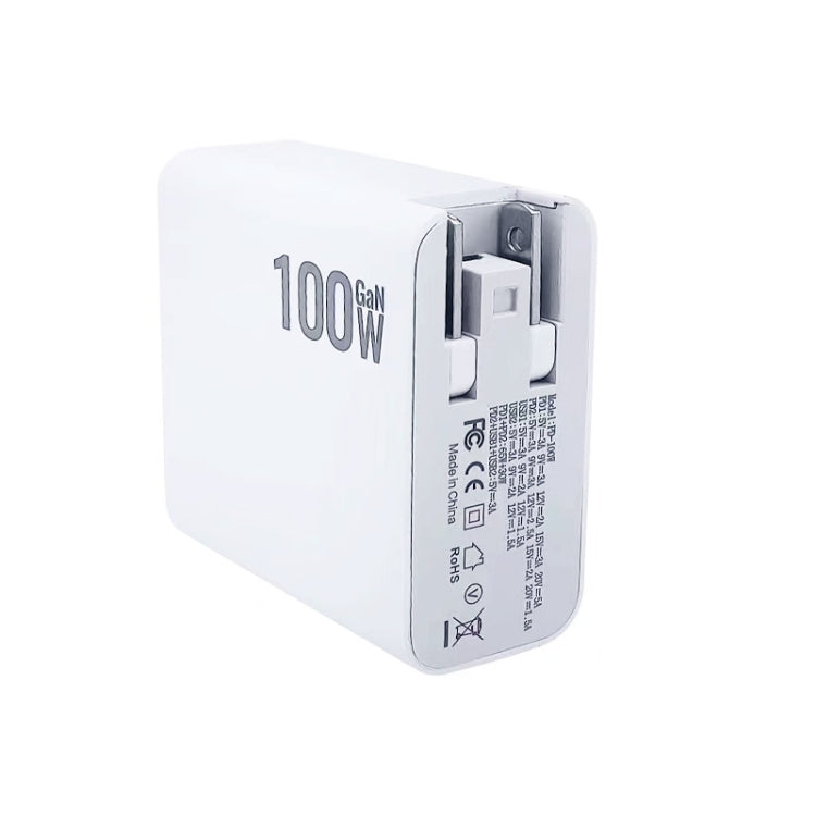 GaN 100W Dual USB + Dual USB-C/Type-C Multi Port Charger for Apple MacBook Series US Plug - Cable & Adapter by PMC Jewellery | Online Shopping South Africa | PMC Jewellery | Buy Now Pay Later Mobicred