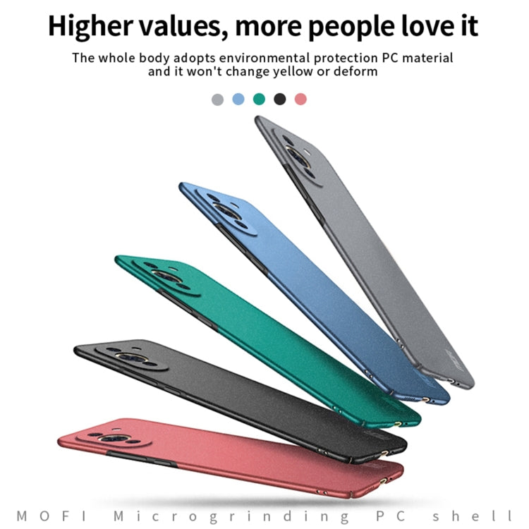 For Huawei Nova 10 MOFI Fandun Series Frosted PC Ultra-thin Phone Case(Green) - Huawei Cases by MOFI | Online Shopping South Africa | PMC Jewellery