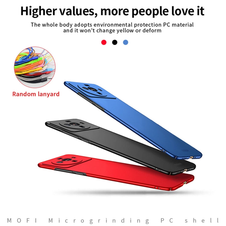 For Xiaomi 12s Ultra MOFI Micro Frosted PC Ultra-thin Hard Case(Red) - Xiaomi Cases by MOFI | Online Shopping South Africa | PMC Jewellery | Buy Now Pay Later Mobicred