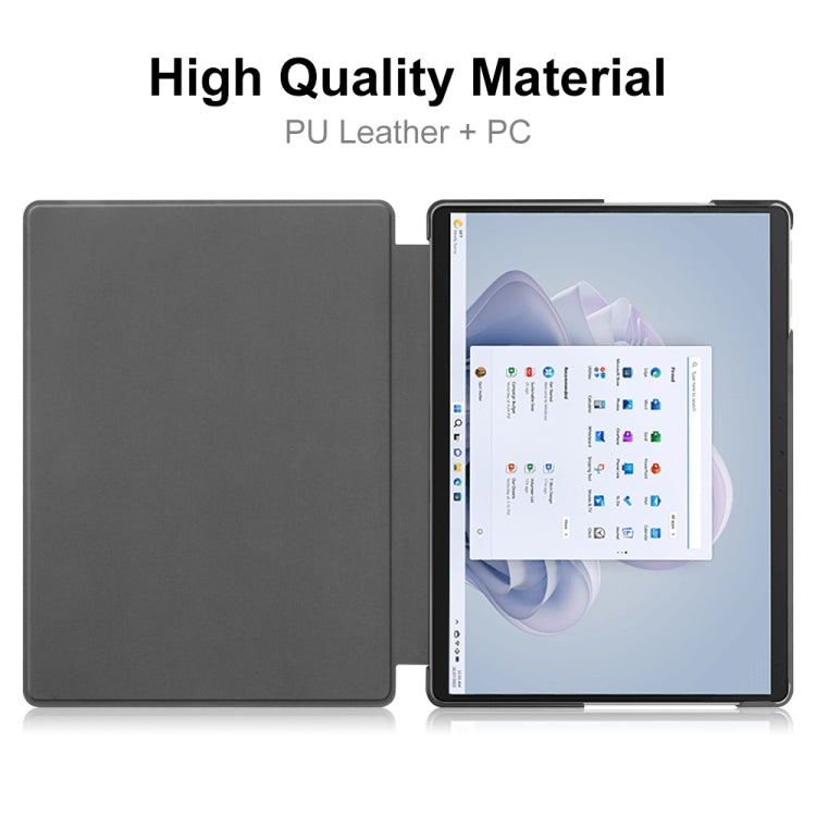 For Microsoft Surface Pro 9 / 10 / 11 JUNSUNMAY Custer Painted Stand Leather Tablet Case(Big Eye) - free shipping - PMC TechLife - Order now!