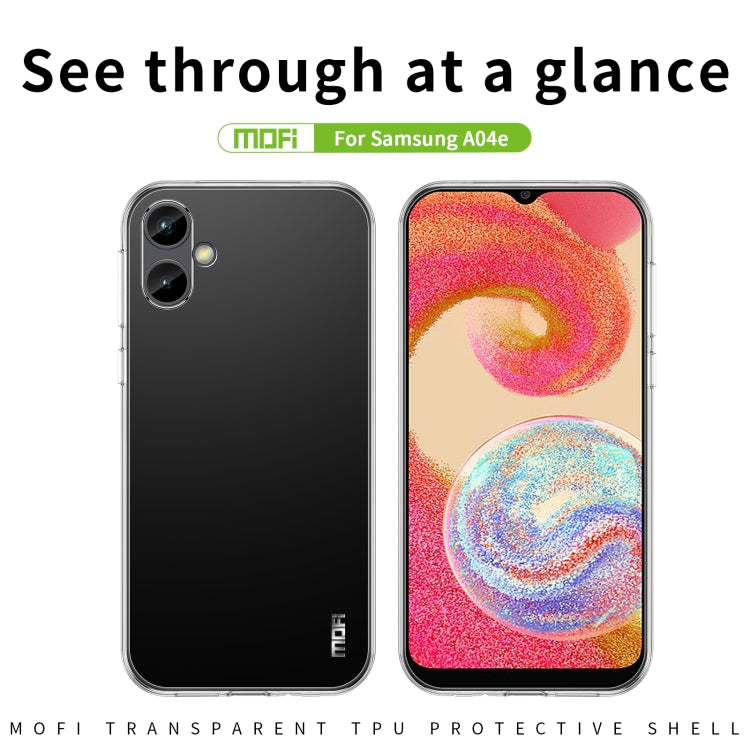 For Samsung Galaxy A04e MOFI Ming Series Ultra-thin TPU Phone Case(Transparent) - Galaxy Phone Cases by MOFI | Online Shopping South Africa | PMC Jewellery