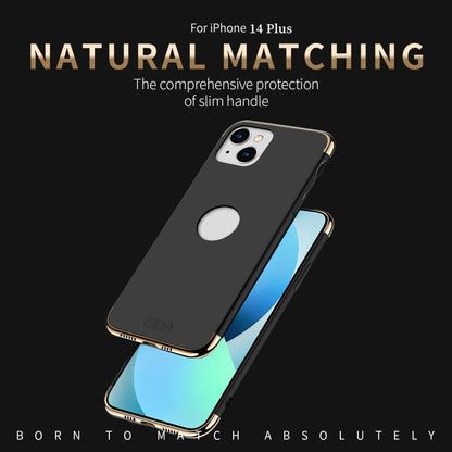 For iPhone 14 Plus MOFI Yatun Series 3 in 1 Stitching PC Phone Case(Blue) - iPhone 14 Plus Cases by MOFI | Online Shopping South Africa | PMC Jewellery