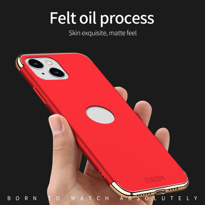 For iPhone 14 Plus MOFI Yatun Series 3 in 1 Stitching PC Phone Case(Red) - iPhone 14 Plus Cases by MOFI | Online Shopping South Africa | PMC Jewellery