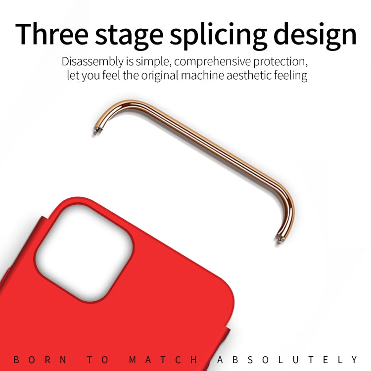For iPhone 14 Pro Max MOFI Yatun Series 3 in 1 Stitching PC Phone Case(Gold) - iPhone 14 Pro Max Cases by MOFI | Online Shopping South Africa | PMC TechLife | Buy Now Pay Later Mobicred