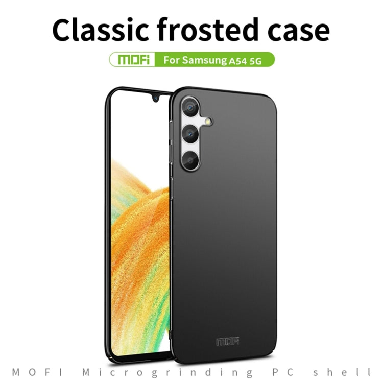 For Samsung Galaxy A54 5G MOFI Frosted PC Ultra-thin Hard Phone Case(Red) - Galaxy Phone Cases by MOFI | Online Shopping South Africa | PMC Jewellery | Buy Now Pay Later Mobicred