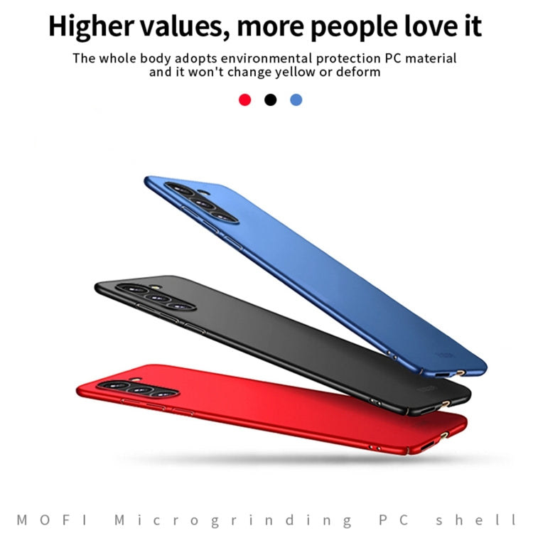 For Samsung Galaxy S24 FE 5G MOFI Frosted PC Ultra-thin Hard Phone Case(Black) - free shipping - PMC Jewellery - Order now!
