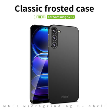 For Samsung Galaxy S25+ 5G MOFI Frosted PC Ultra-thin Hard Phone Case(Black) - Galaxy S25+ 5G Cases by MOFI | Online Shopping South Africa | PMC Jewellery | Buy Now Pay Later Mobicred