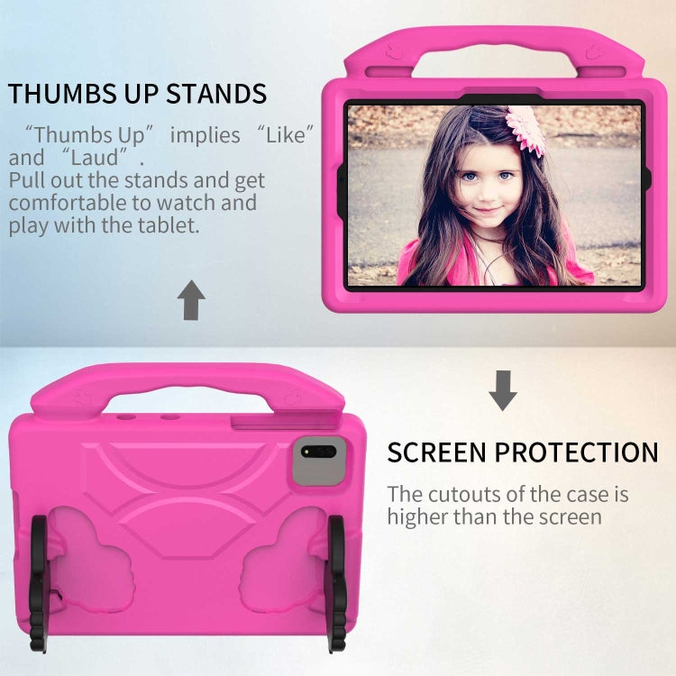 For  Lenovo Tab M11 /Xiaoxin Pad 11 2024 Thumb Bracket EVA Shockproof Tablet Case(Red) - Lenovo by PMC Jewellery | Online Shopping South Africa | PMC Jewellery | Buy Now Pay Later Mobicred