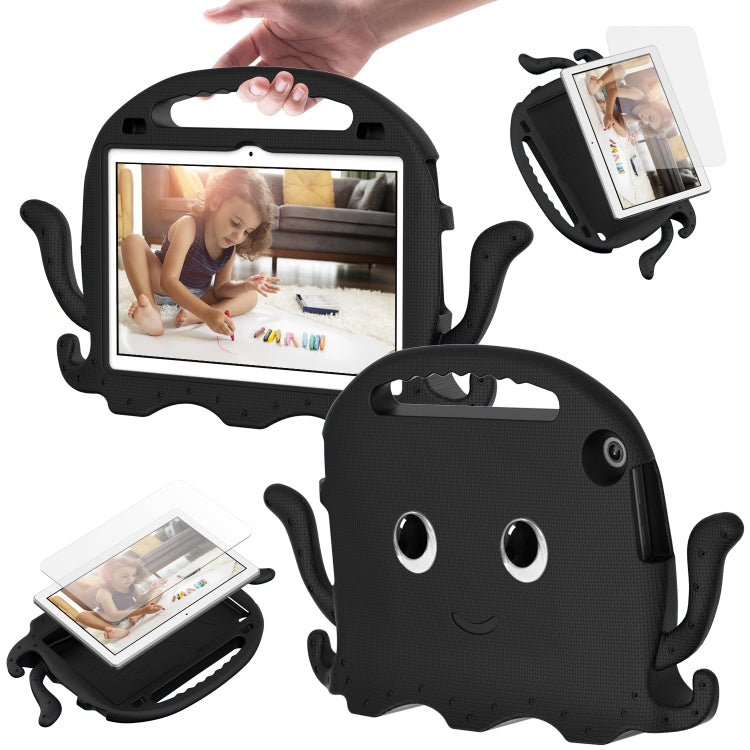For Lenovo Tab M10 3rd Gen 10.1 TB-328 Octopus Style EVA Hybrid PC Shockproof Tablet Case with Strap(Black) - Lenovo by PMC TechLife | Online Shopping South Africa | PMC TechLife | Buy Now Pay Later Mobicred
