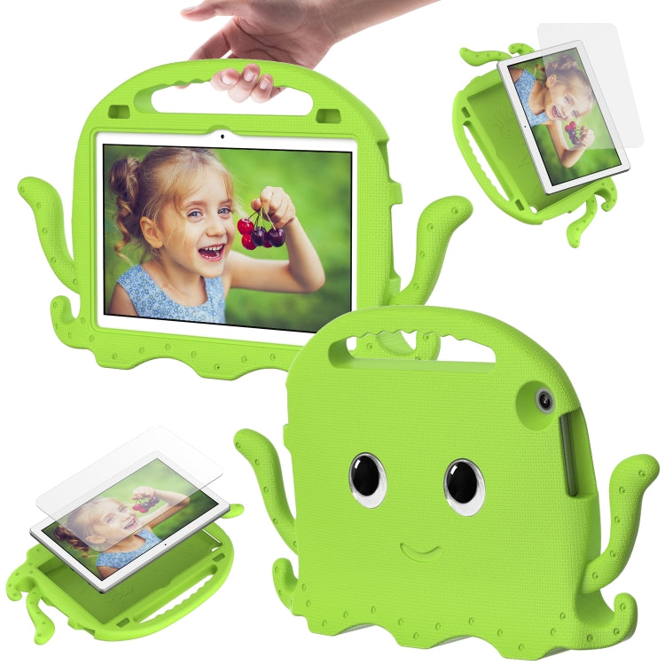 For Lenovo Tab M10 3rd Gen 10.1 TB-328 Octopus Style EVA Hybrid PC Shockproof Tablet Case with Strap(Grass Green) - Lenovo by PMC TechLife | Online Shopping South Africa | PMC TechLife | Buy Now Pay Later Mobicred