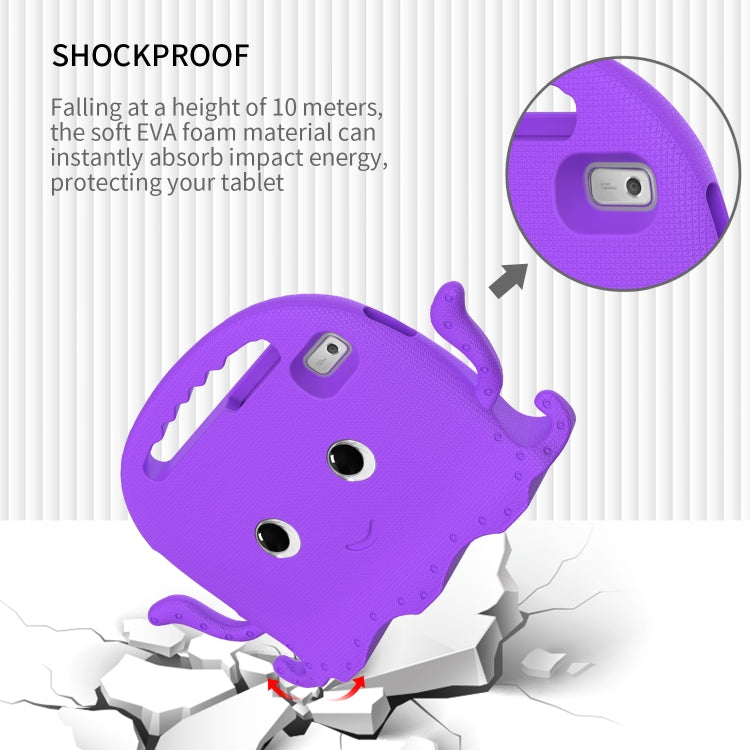 For Lenovo Tab M9 2023 Octopus Style EVA Hybrid PC Shockproof Tablet Case with Strap(Purple) - Lenovo by PMC TechLife | Online Shopping South Africa | PMC TechLife | Buy Now Pay Later Mobicred