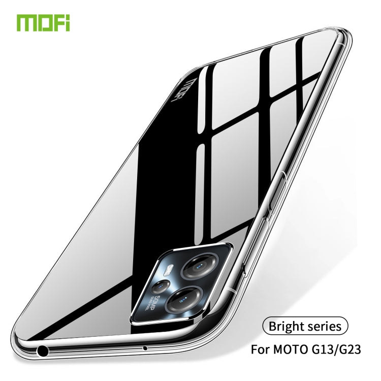 For Motorola Moto G13 / G23 MOFI Ming Series Ultra-thin TPU Phone Case(Transparent) - Motorola Cases by MOFI | Online Shopping South Africa | PMC Jewellery