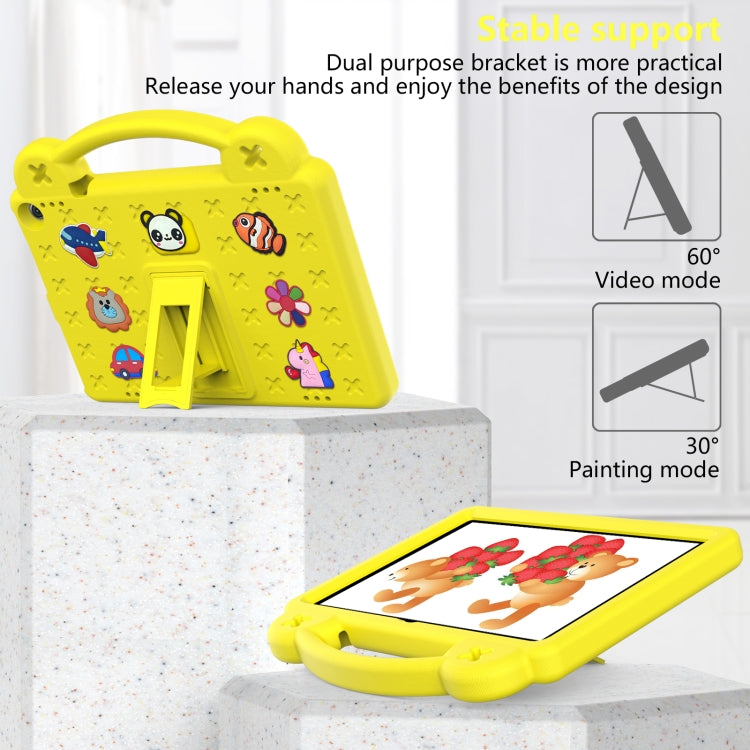 For Walmart Onn 10.1 2022 / 100071485 Handle Kickstand Children EVA Shockproof PC Tablet Case(Yellow) - Others by PMC TechLife | Online Shopping South Africa | PMC TechLife | Buy Now Pay Later Mobicred