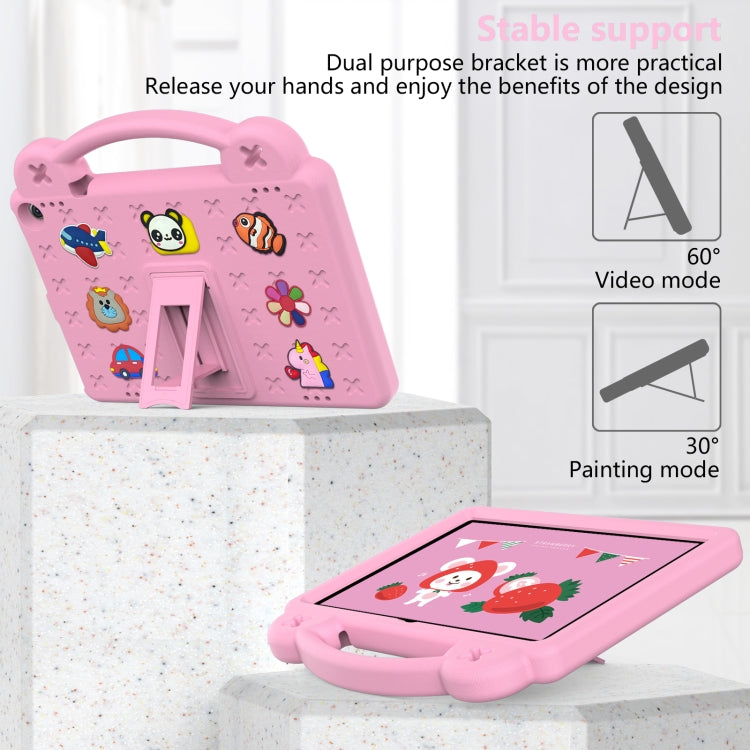 For Amazon Fire HD 10 2021 Handle Kickstand Children EVA Shockproof PC Tablet Case(Pink) - Amazon by PMC TechLife | Online Shopping South Africa | PMC TechLife | Buy Now Pay Later Mobicred